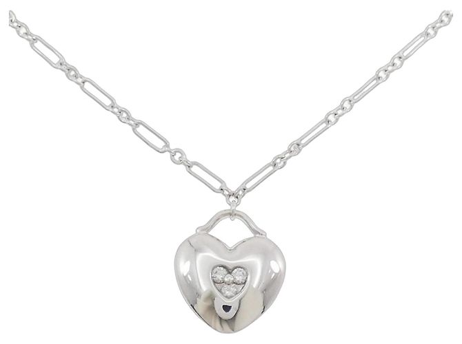Colar de ouro branco 18K e diamantes Tiffany & Co.
