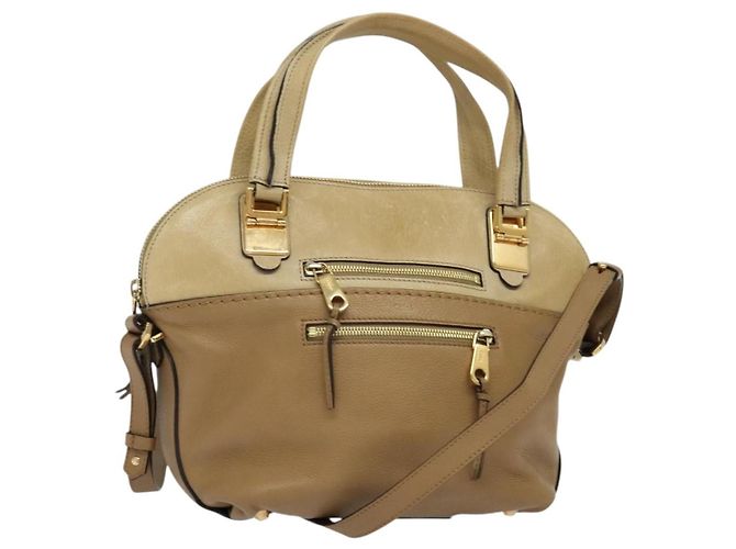 Chloé Chloe Angie Tote Ledertasche Medium Braun