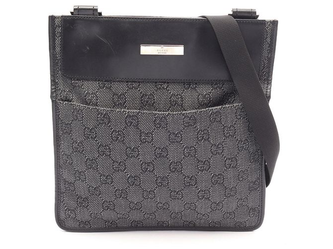 Borsa a Spalla Gucci GG Canvas Nero