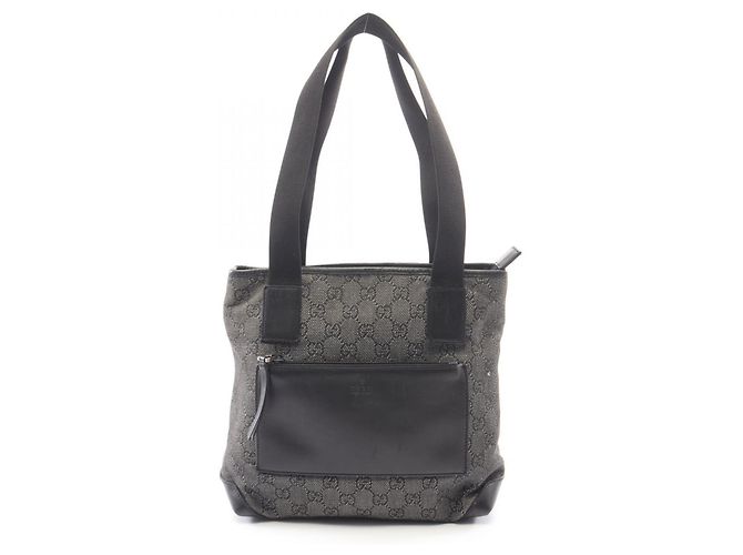 Bolsa de Ombro Gucci GG Canvas Marrom Preto