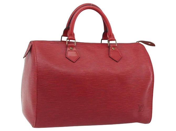 Louis Vuitton Speedy Epi Leather 35 Rouge