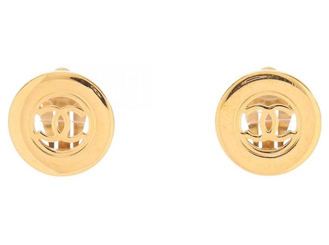 Orecchini Chanel Coco Mark Circle D'oro 