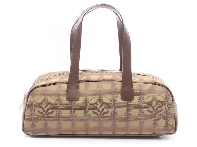 Bolsa Chanel New Travel Line Marrom Caqui