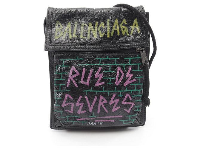 Pochette Balenciaga Explorer Nero Multicolore
