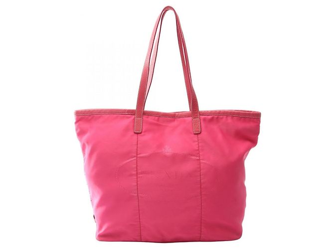 Sac cabas en jacquard de nylon Prada Rose