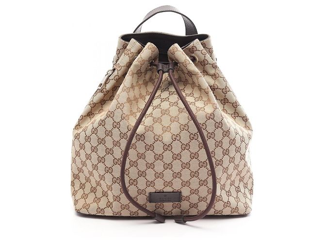 Sac à dos/Sac à main Gucci GG Canvas Marron Beige