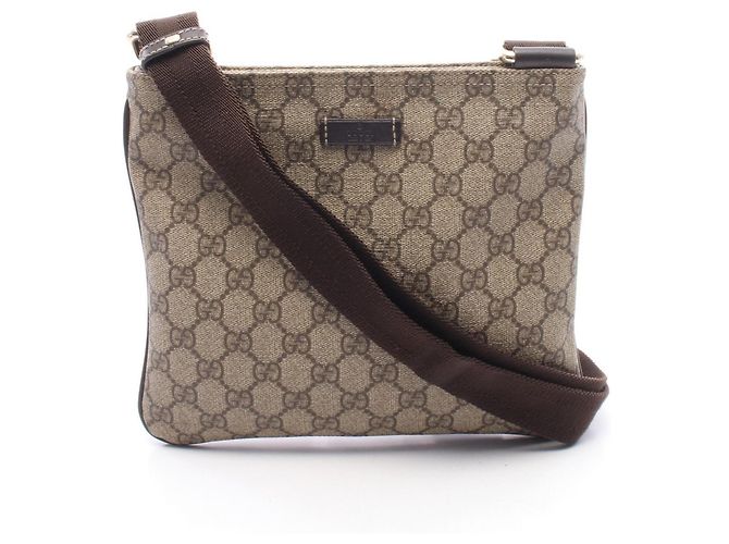Borsa a tracolla Gucci GG Supreme Marrone Beige