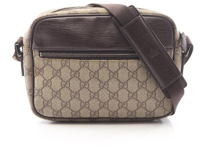 Borsa a Spalla Gucci GG Plus Marrone Beige