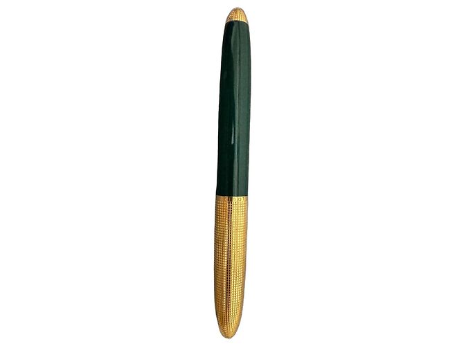 Stylo Roller Louis Vuitton Vert et Or Doré