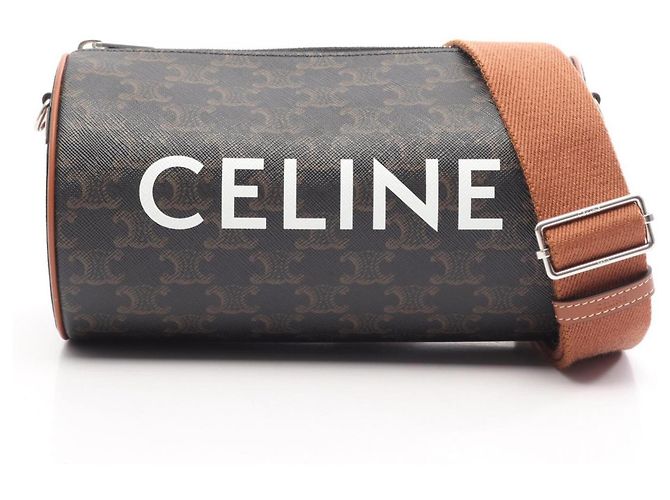 Céline Borsa a Spalla Celine Triomphe Marrone Nero 