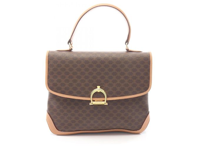 Céline Bolsa Celine Macadam Marrom