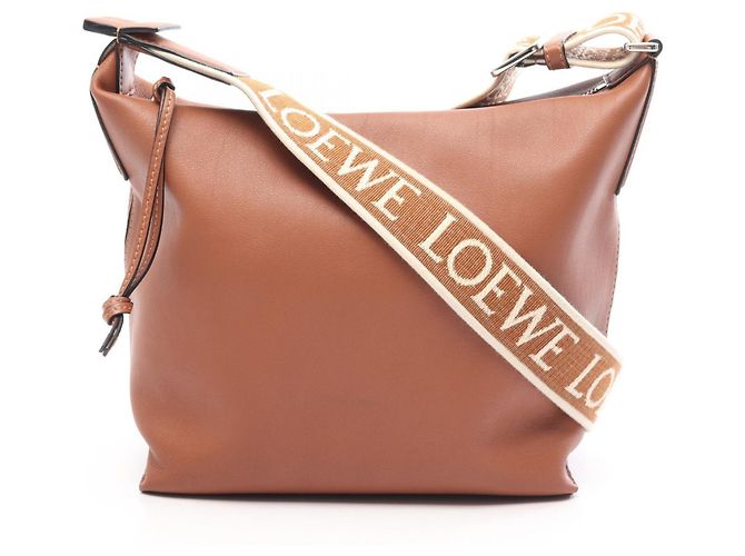Borsa a tracolla piccola Loewe Cuby Marrone