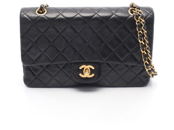 Borsa a Spalla Chanel Matelassé Double Flap Nero