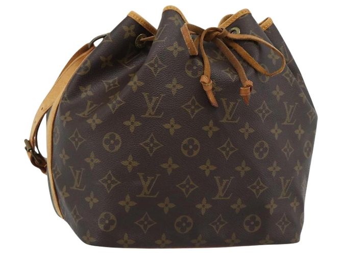 LOUIS VUITTON Borsa a tracolla Monogram Petit Noe M42226 LV Auth 188092 Monogramma