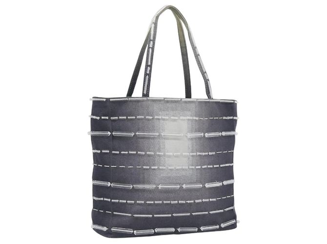 Borsa PRADA in tela Grigia Autentica ar13973 Marrone