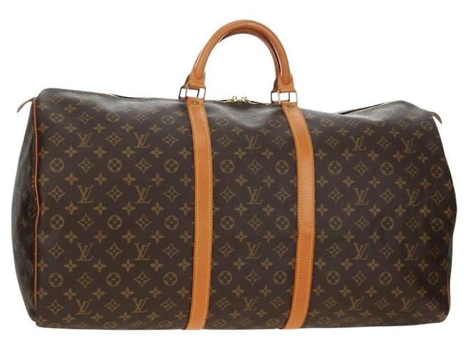 LOUIS VUITTON Bolsa Boston Monogram Keepall 60 M41422 LV Auth 190188V Monograma