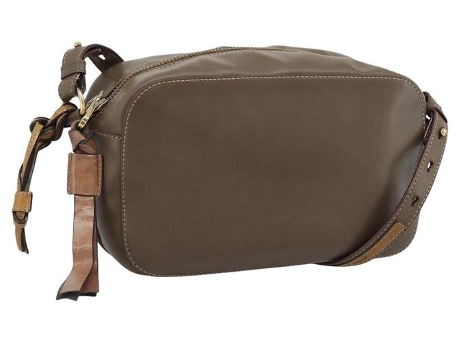 Chloé Borsa a Spalla Chloe in Pelle Marrone Oro Auth BA14006 D'oro