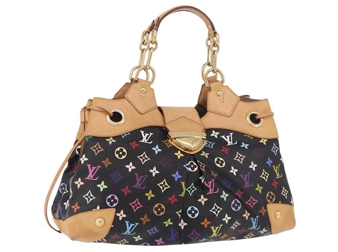 LOUIS VUITTON Sac cabas Ursula Monogram Multicolor Noir M40124 LV Auth ka5202V
