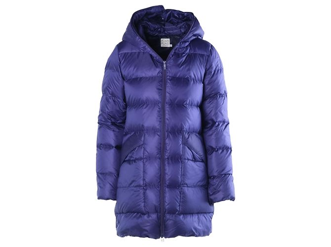 Daunenjacke Pleats Please Issey Miyake Blau