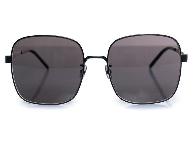 Saint Laurent, Occhiali da sole neri oversize Nero
