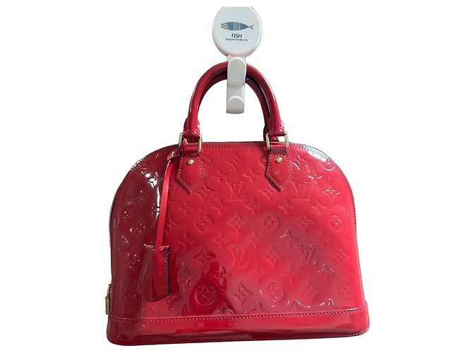 Louis Vuitton Alma Handtasche - Rotes Lackleder