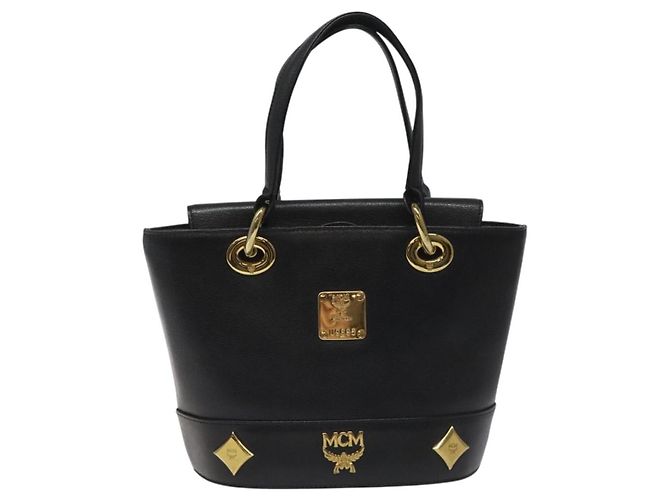 MCM Vintage Leather Noir