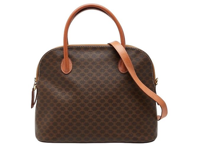 Céline Celine Macadam Brown Handtasche Schultertasche Braun
