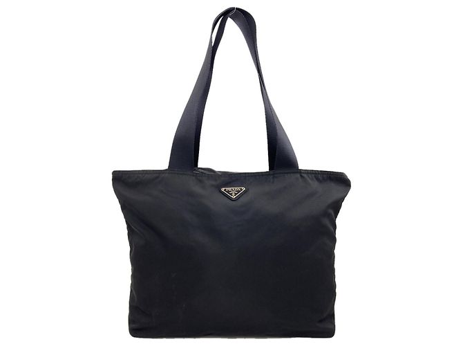 Borsa Tote Prada in nylon nero