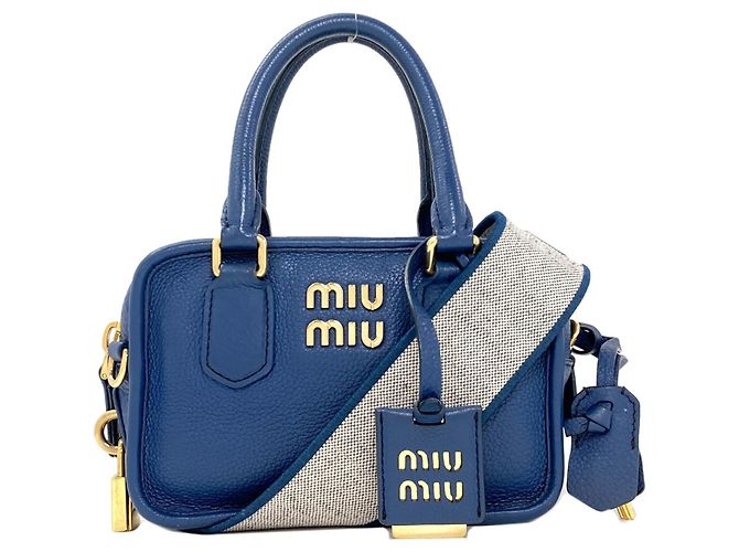 Borsa 2-Way Miu Miu Arcadi Blu