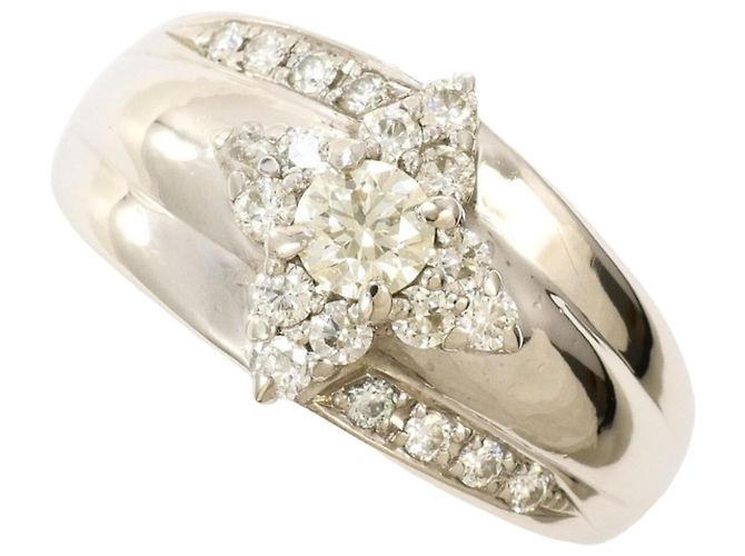 Autre Marque Platinring mit Diamant
