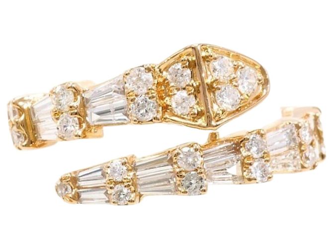 Autre Marque 18K Roségold Diamantring Golden