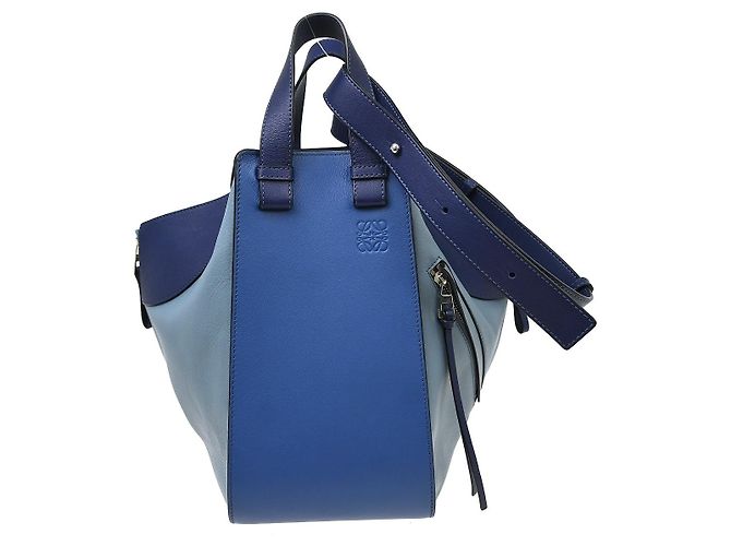 Loewe Hammock Leather Small Bleu