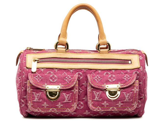 Bolsa Louis Vuitton Monogram Denim Neo Speedy Rosa