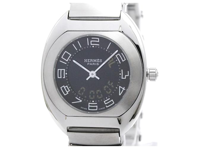 Hermès Reloj de cuarzo de acero inoxidable para mujer Hermes Espace 