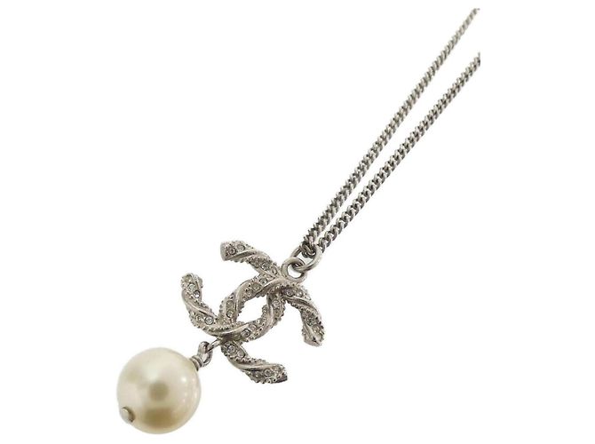Chanel 63047 Halskette Weiß