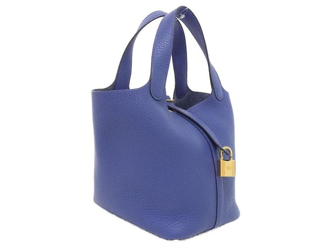 Hermès Borsa Hermes Picotin Lock PM Blu 