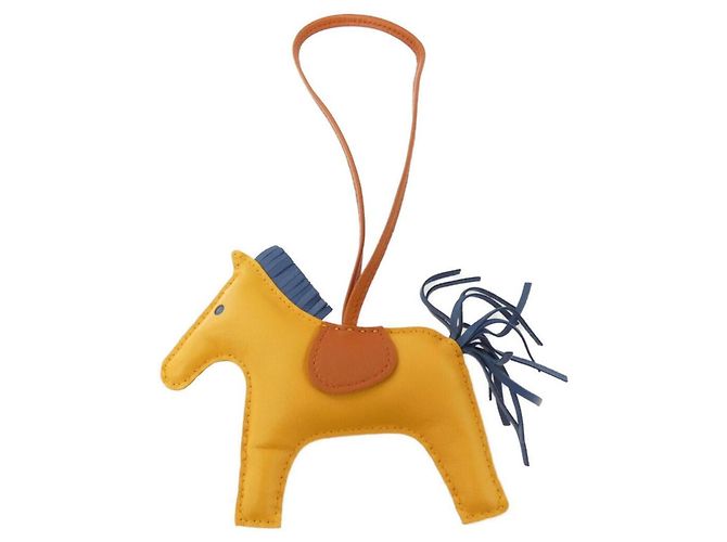 Hermès Hermes Rodeo Accessorio per Borsa MM Blu Arancione Giallo 