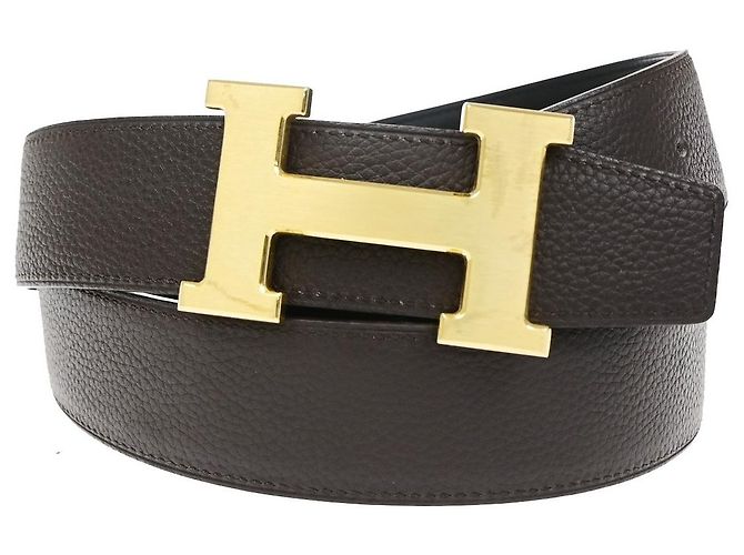 Hermès Hermes Constance Reversible Belt Leather Medium Brown