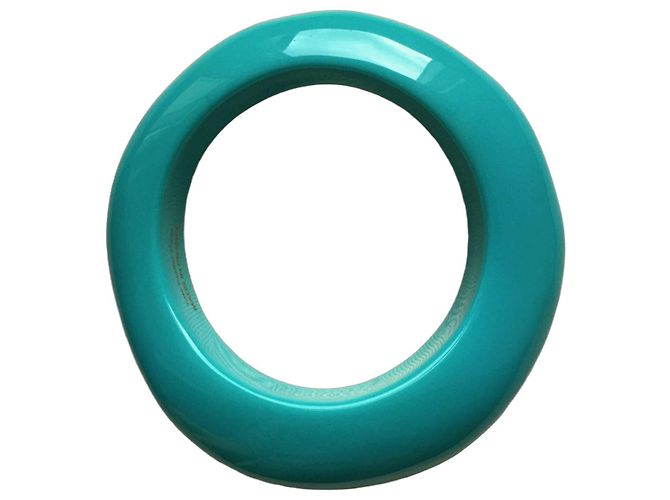 Autre Marque Pulseira de bracelete em resina turquesa
