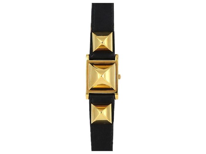 Reloj de pulsera Hermès Medor de cuarzo con baño de oro