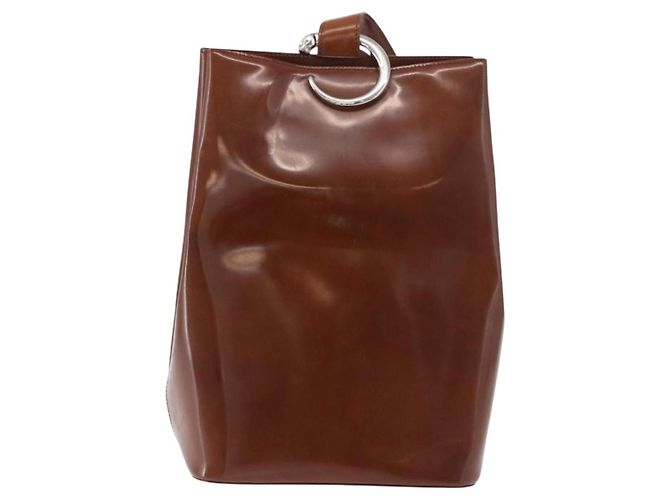 Cartier Panthère cuir verni Medium Marron