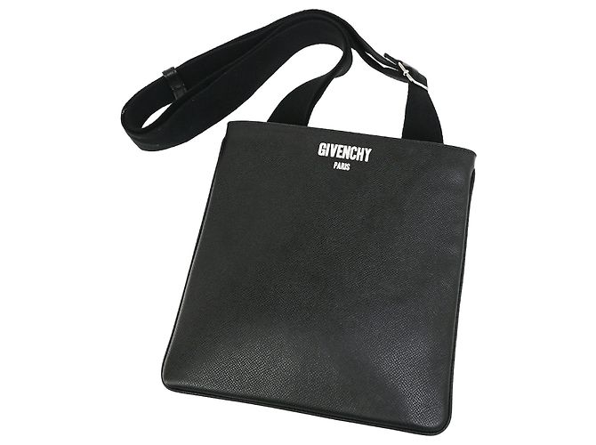 Givenchy Logo Messenger Leather Medium Black