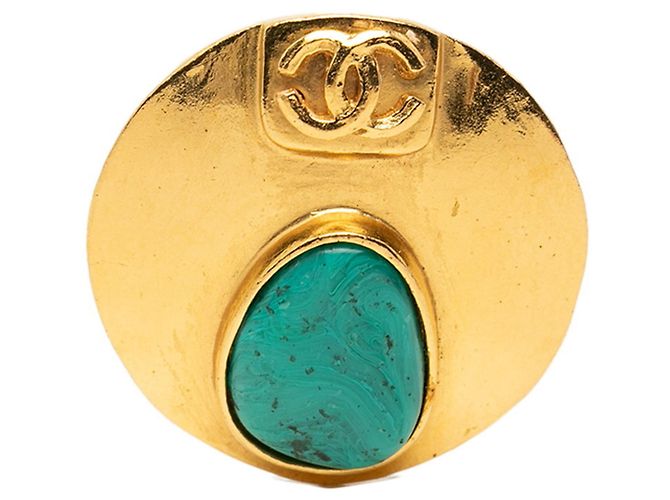 Spilla Vintage Chanel Coco Mark D'oro