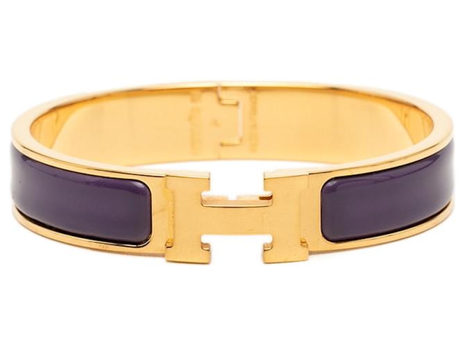 Hermès Bracelet Click H PM Hermes Doré Violet 