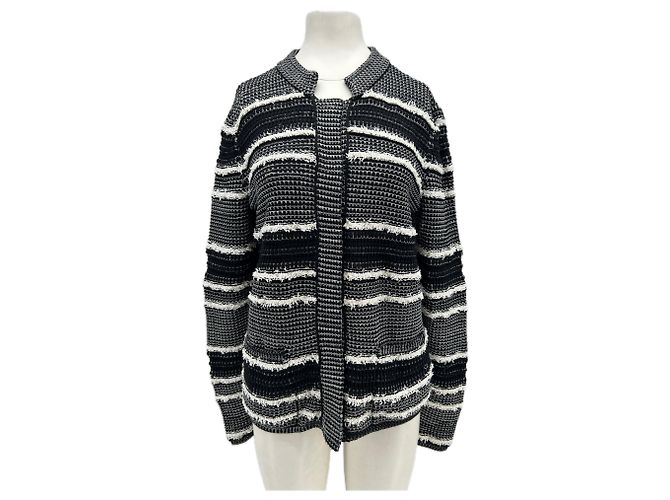 Maison Ullens Cardigan mit bestickten Mustern Schwarz
