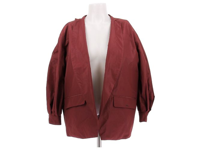 Longchamp Veste bordeaux imperméable Red
