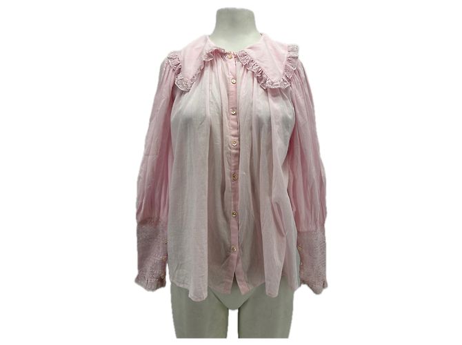 Camicetta Antik Batik rosa in cotone XS