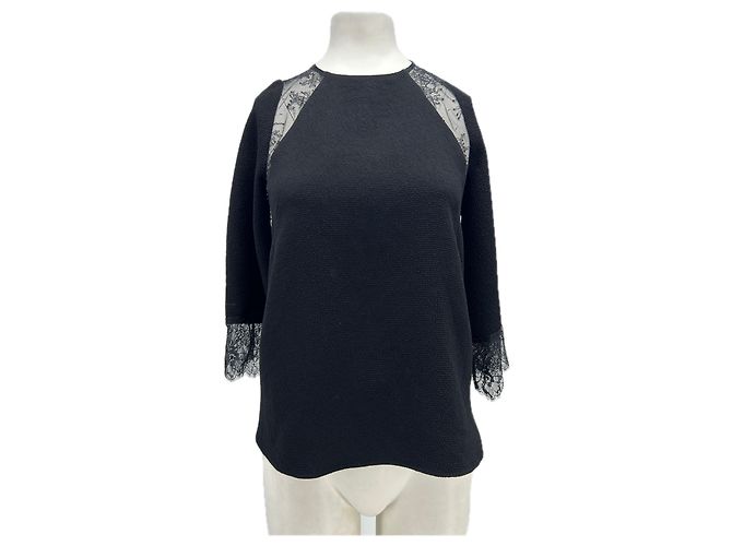 Sandro Black Top