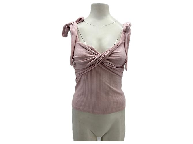 Autre Marque Top de algodón rosa Verge Girl