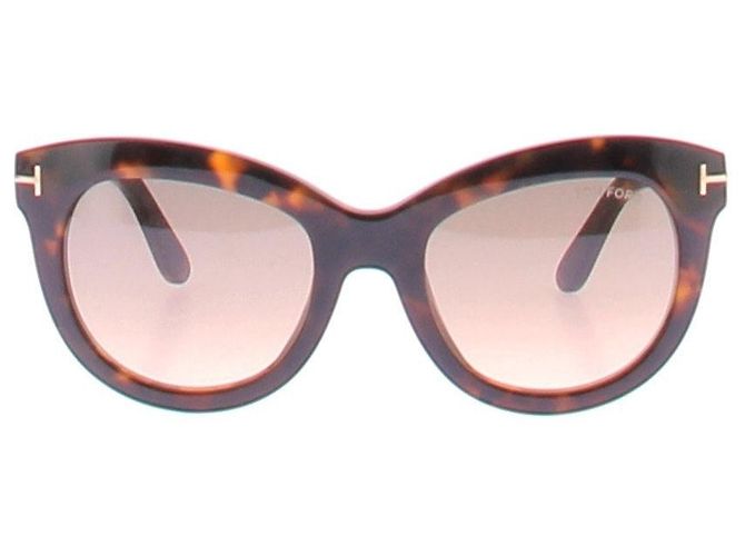 Tom Ford Sonnenbrille mit farbigen Details Braun